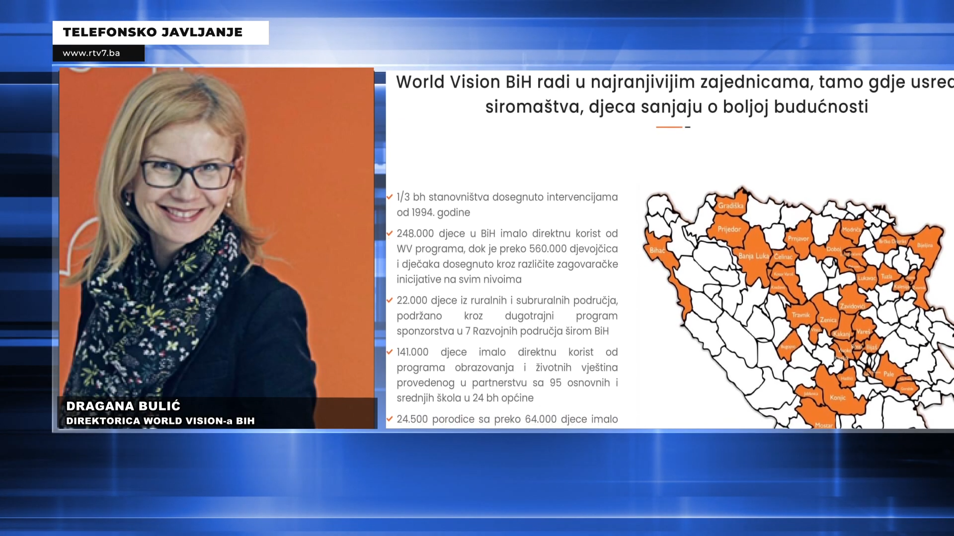 (VIDEO) World Vision obilježava 30 godina djelovanja u Bosni i Hercegovini | RTV7